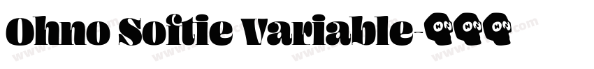 Ohno Softie Variable字体转换